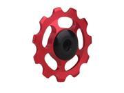 Aluminium MTB Road Bike Jockey Wheel Rear Mech Red Derailleur Pulley 11T