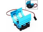 BQLZR Blue Radiator for 1 10 Car 540 550 3650 Size Motor with 4.8 6V Cooling Fan