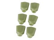 6 x Guitar Machine Head Knobs Imitation Jade Tuner Tulip Buttons Light Green