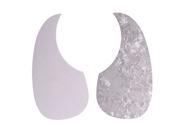 White Pearl Color Comma Self sticking Pickguard Acoustic Guitar Guard Plate