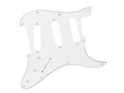 3PLY White Pickguard 10Hole For Kids Guitar