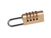 New Resettable Combination 4 Digit Brass Lock Password Padlock