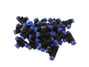 25Pcs 6mm Push In Equal Tee Pneumatic Jointer Connector T junction