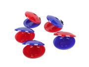 5X Baby Wooden Plastic Castanet Educational Toy 2.17 Diameter
