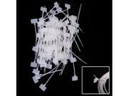 100PCS 4inch Nylon Zip Ties Cable Mark Tags for Ethernet Wire Power Label