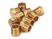 10 x G 1 8 Hex Head Brass Plug Pipe Fittings Conversion Gold Tone