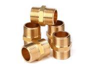 5 Pcs 3 8 BSPP Connection Straight Male Pipe Brass Adapter 16.5mm Diameter