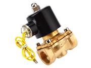 AC 110V 3 4 Electric Solenoid Valve Gas Water Air Black