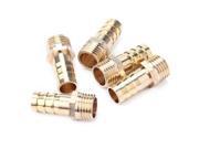 5 X 1 4 BSPP Connection Male Pipe Brass Adapter 1.18 inch Length