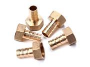 BQLZR 5 Pcs 1 2 BSPP Connection Female Pipe Brass Adapter Coupler 1.38 inch Length