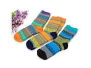 3 Pairs Girls Cute Casual Absorbent Cotton Knit Socks For Autumn