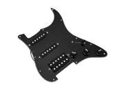 BQLZR Black Wired Plate Pickguard 3ply for Guitar SSH