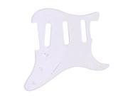 1PLY WHITE GUITAR SCRATCHPLATE FOR GUITAR SSS