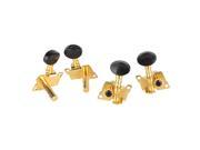 UKULELE 4 String Guitar 2R2L Twill Tuning Peg Machine Head Concave Button Golden