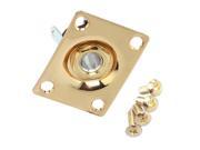 BQLZR Gold Metal Dented Output Plate w Jack for Guitar