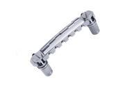 BQLZR Compensator modern Guitar Stop bar Tailpiece Bridge W String slots Chrome