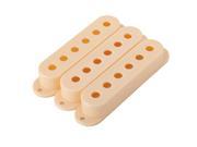 3 x PICKUP COVERS FOR ELECTRIC GUITAR Cream
