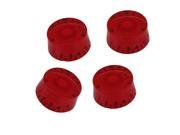 BQLZR 4 * RED Guitar Speed Knob For 335 Guitar NEW