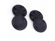 SET OF 4 ABS PIANO CASTER CUPS 85MM black