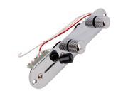 BQLZR Chrome Pre Wired Switch control Plate For Electric Guitar