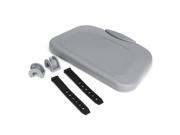 Auto Car Backseat Gray Plastic Drink Cup Holder Dinner Table Food Tray