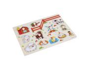 Helpful Mini Puzzle Mats Wooden Educational Toy Animal Pattern Toy For Baby