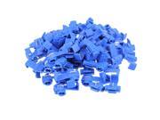 Blue Plastic Splice Lock Clips For Electrical Wire Cable Connector Crimp 100Pcs
