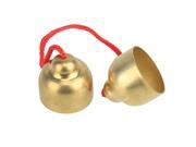 Child Percusses Musical Instrument Red Rope Copper Large Touch The Bell