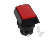 Rectangle Lit Switch Arcade Game Push Button Vintage Red Lamp Lighted Switch