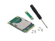 SD SDHC SDXC SSD HDD to Mini PCI E Slot Memory Card Reader Adapter