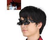 4 Magnification Lens Double Eye Glasses Loupe LED Jeweler Watch Repair Magnifier