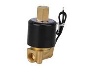DC 24V 1 4 N O 2 Way Brass Solenoid Valve NBR Air Water Oil Electric Pneumatic
