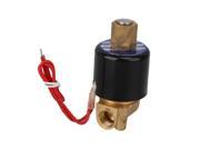 1 4 Brass Electric Air Water Solenoid Valve Low Power Consumption 220V AC N O