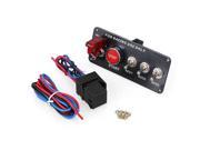 12V Ignition Switch Panel Engine Start Push Button LED Toggle Fit for Racing Car