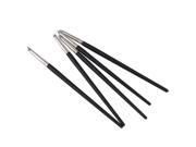 5pcs Black Polymer Modeling Birch Handle Set Clay Sculpting Carving Pottery Tool