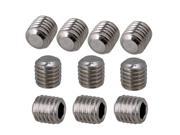 10pcs Stainless Steel Internal Hex Head M12 Male Thread Pipe Plugs Fittings