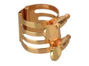 Golden Tone Sax parts M Shape Copper Alto mouthpiece Saxophone Ligature