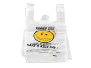 100pcs Plastic Carry Shopping Bags Smiley Smiling Smile Face Pattern 20 x 30cm