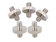 5pcs Double Head 1 4 to 1 4 MaleThreaded Screw Converter Adapter