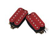 Passion Red Ceramic Magnets Guitar Pickups Set Double Coil Metal Humbucker