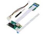 Mini PCI E to PCI E Express 1X USB Riser Card with FFC Cable Up to 2.5Gpbs