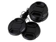 5 x Digital Camera Snap on Front Lens Cap Cover Protector 52mm W String Keeper