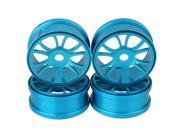 4x RC 1 8 Upgrade Parts for Off Road Car Alloy 12 Spoke Wheel Rim Gold