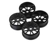 4PCS Plastic Wheel Rim with 12 Spoke for RC 1 8 Off Road Car White Color
