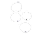 Set of 4 Strings White Nylon Replacement Part CUW60 for Soprano Ukulele Guitar