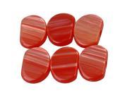 6 x Red Guitar Tuner Machine Head Pearloid Oval Acrylic Buttons Fits For Ukulele