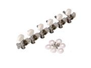 16x4cm 6 Right Handed Tuners Tuning Peg Key for Classical Acoustic Guitar Chrome