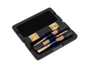 Black Wooden Oboe Reed Case Storage for 3 Reeds with Magnetic Closure