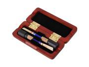 Amber Color Wooden Oboe Reed Case Storage for 2 Reeds with Magnetic Closure