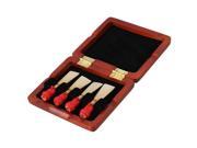 Amber Color Wooden Bassoon Reed Box for 4 Reeds Hold Close Tightly with Magnetic